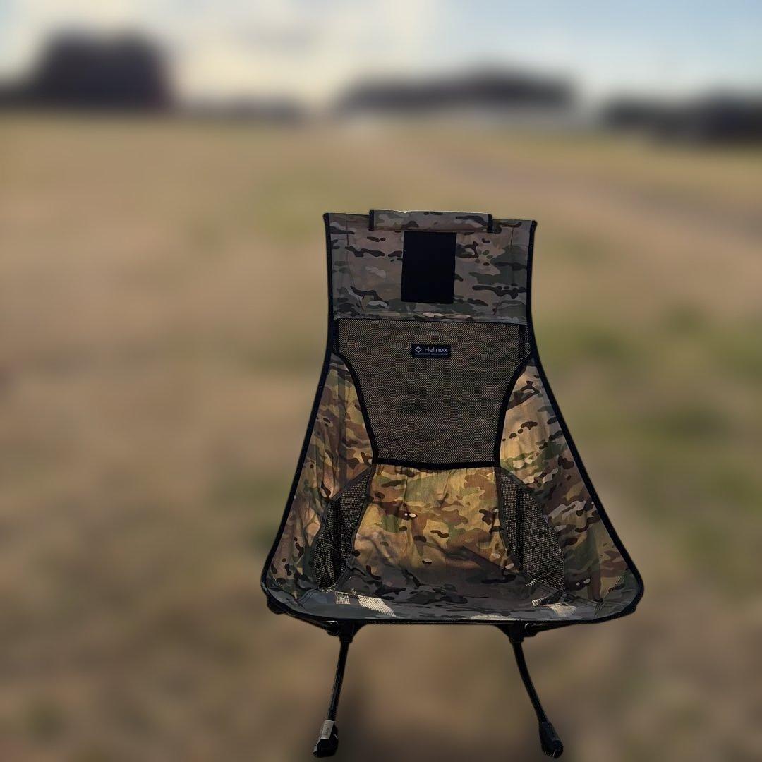 Helinox 迷彩 ビーチチェア　キャンプ