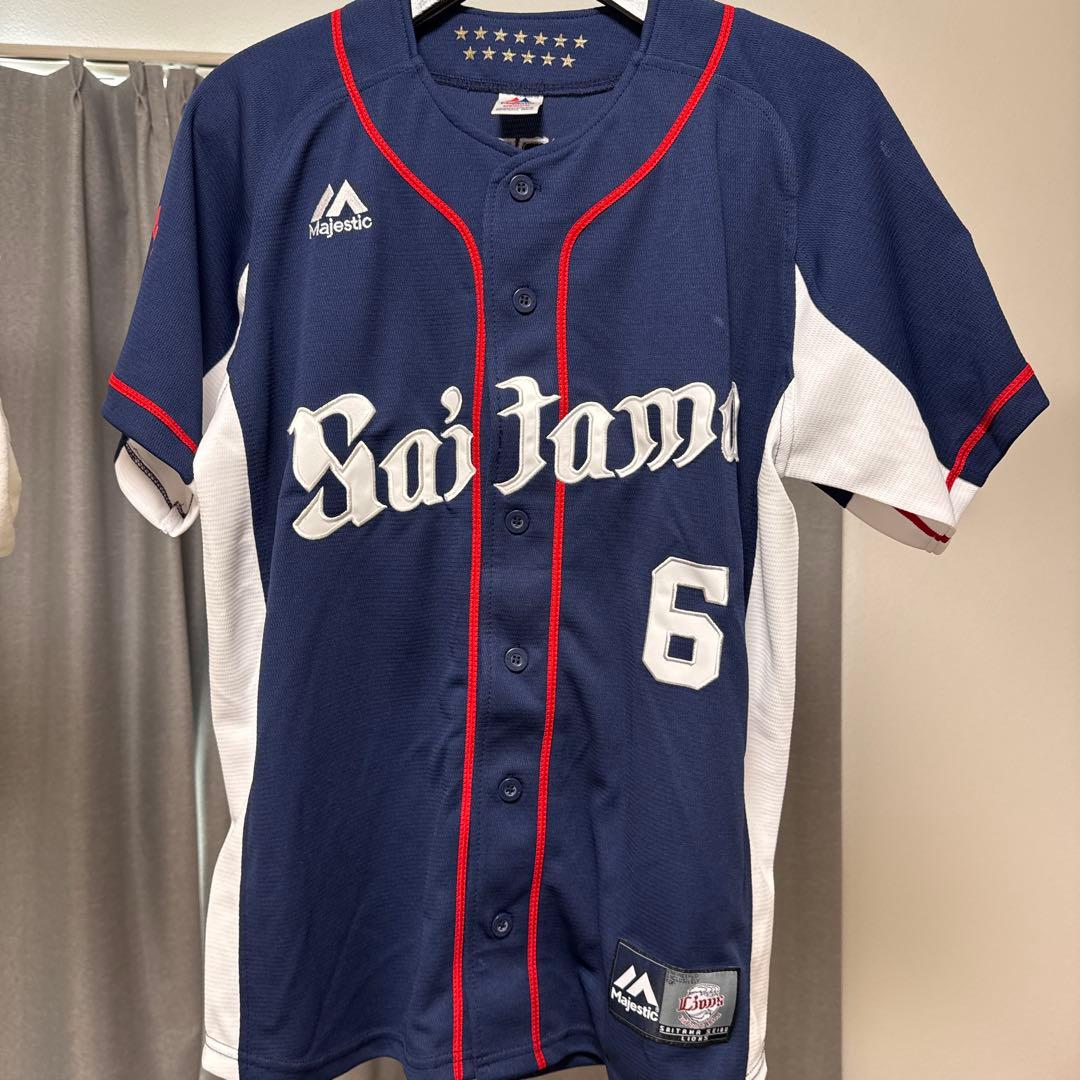 埼玉西武ライオンズ 源田壮亮 6 旧ビジターユニMサイズ サイン入り