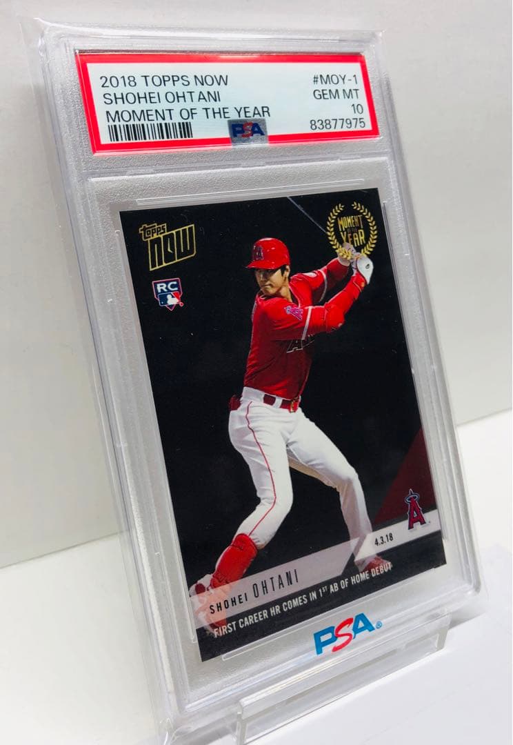 PSA10 大谷翔平 2018 Topps moy-1 メジャー初ホームラン！