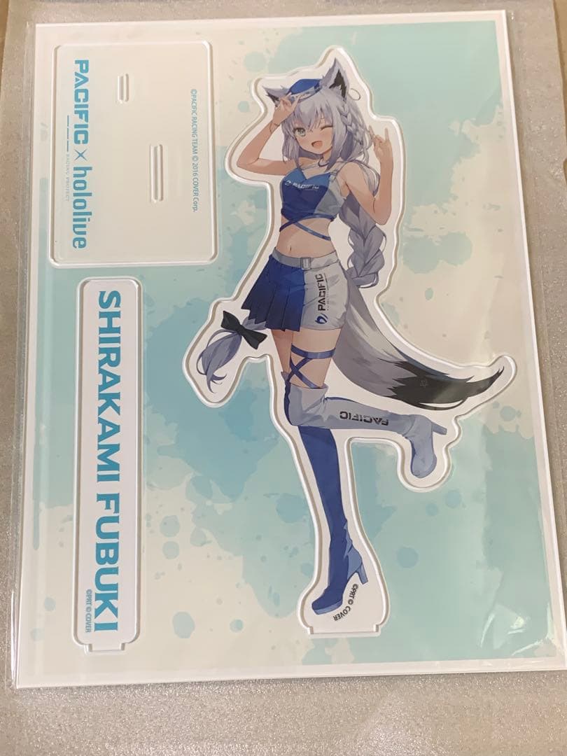 ホロライブ パシフィック　レーシング　白上フブキ　アクリルスタンド