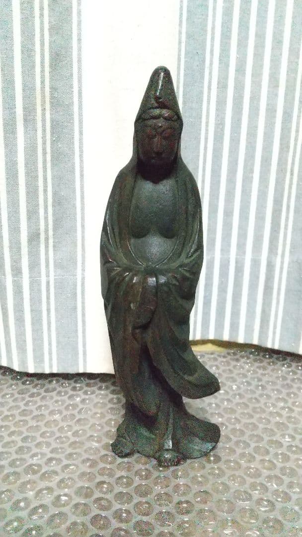 最終値下げ！年代物　希少　鉄　 観音像　 仏様　お釈迦様　オブジェ