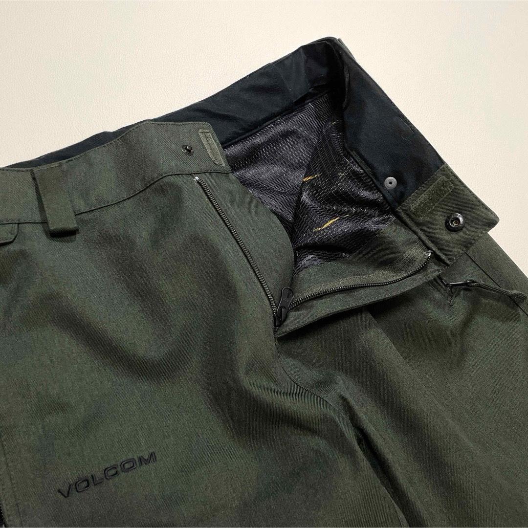 6704【美品】ボルコム　パンツ　無地　スノボウェア メンズ カーキ