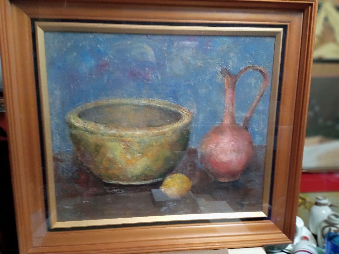 サインはありませんが秀作ですＦ10号直筆油絵です