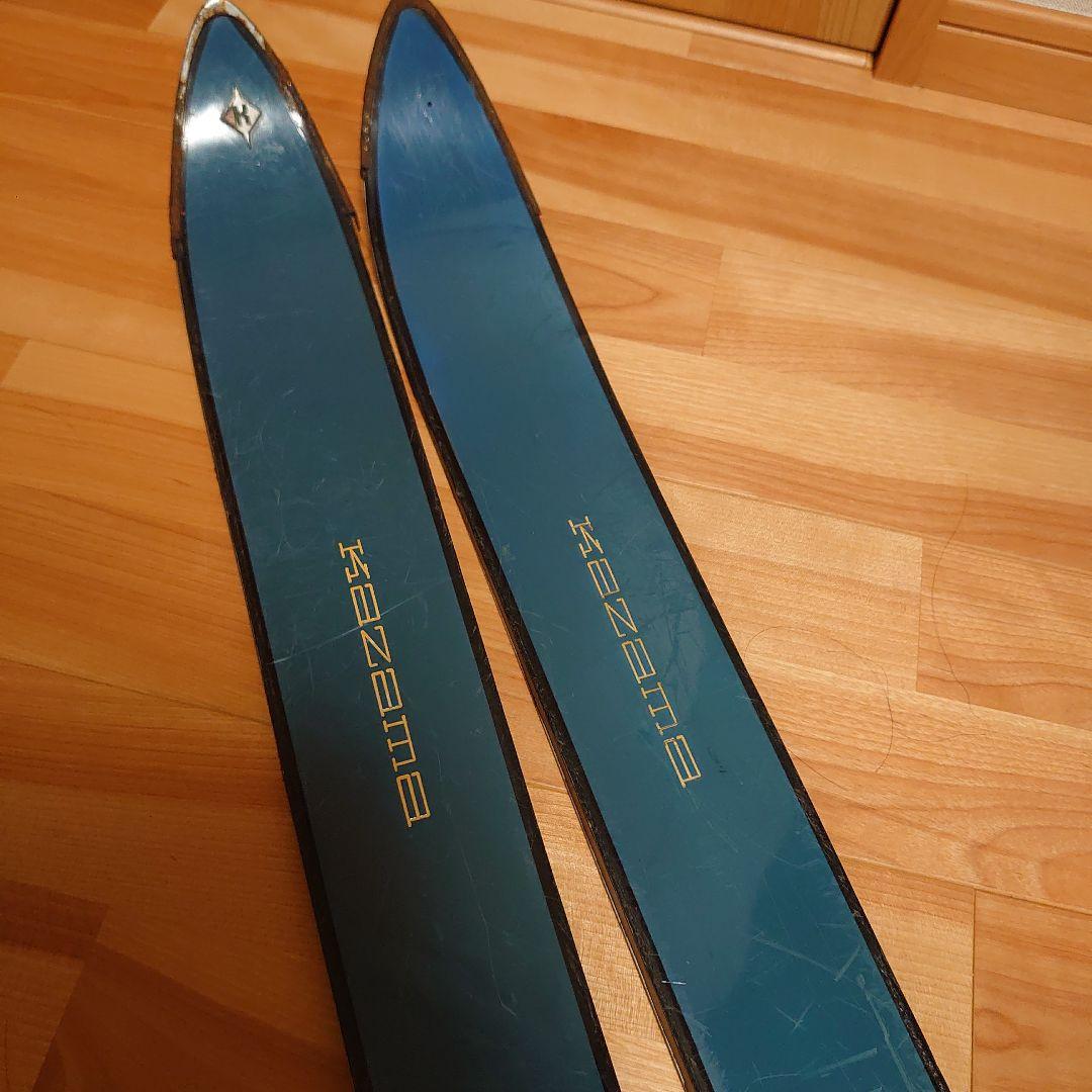 昭和レトロ　スキー板　カザマ　KAZAMA 超ロング　205cm 　希少