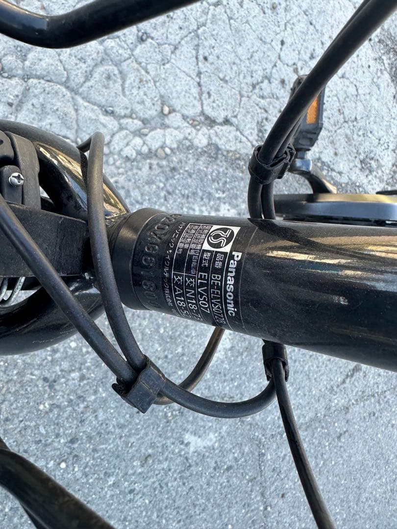 Panasonic 電動アシスト自転車 黒VELO STAR