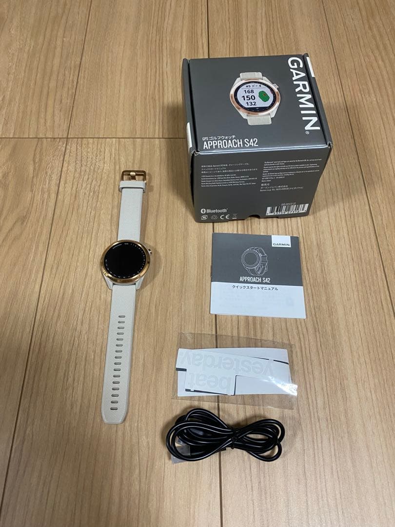 GARMIN Approach S42 GPSナビ ホワイト　腕時計　ゴルフ