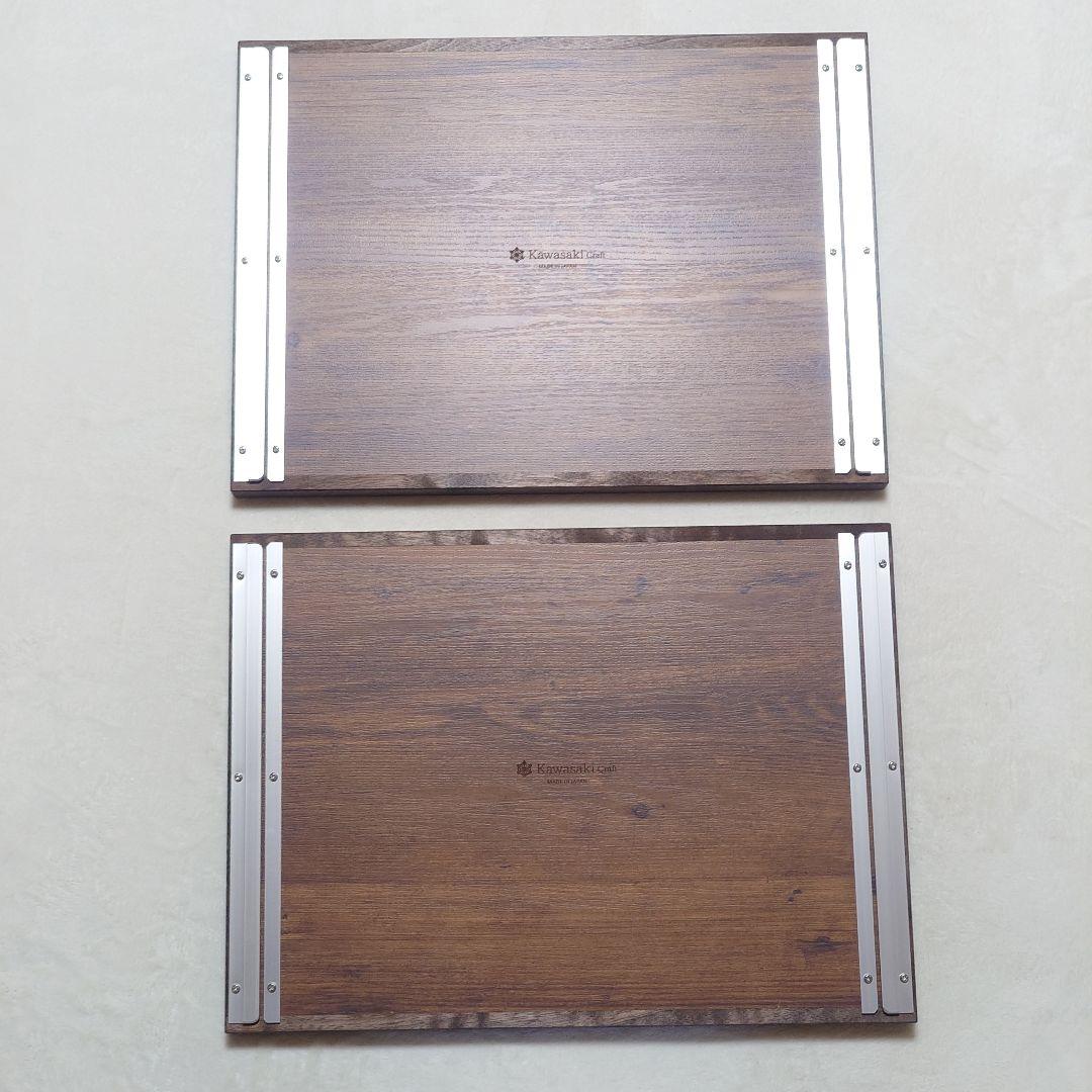 【新品未使用】 シェルフコンテナ 25 スライド式天板 ２個 木目調 ダマスク柄