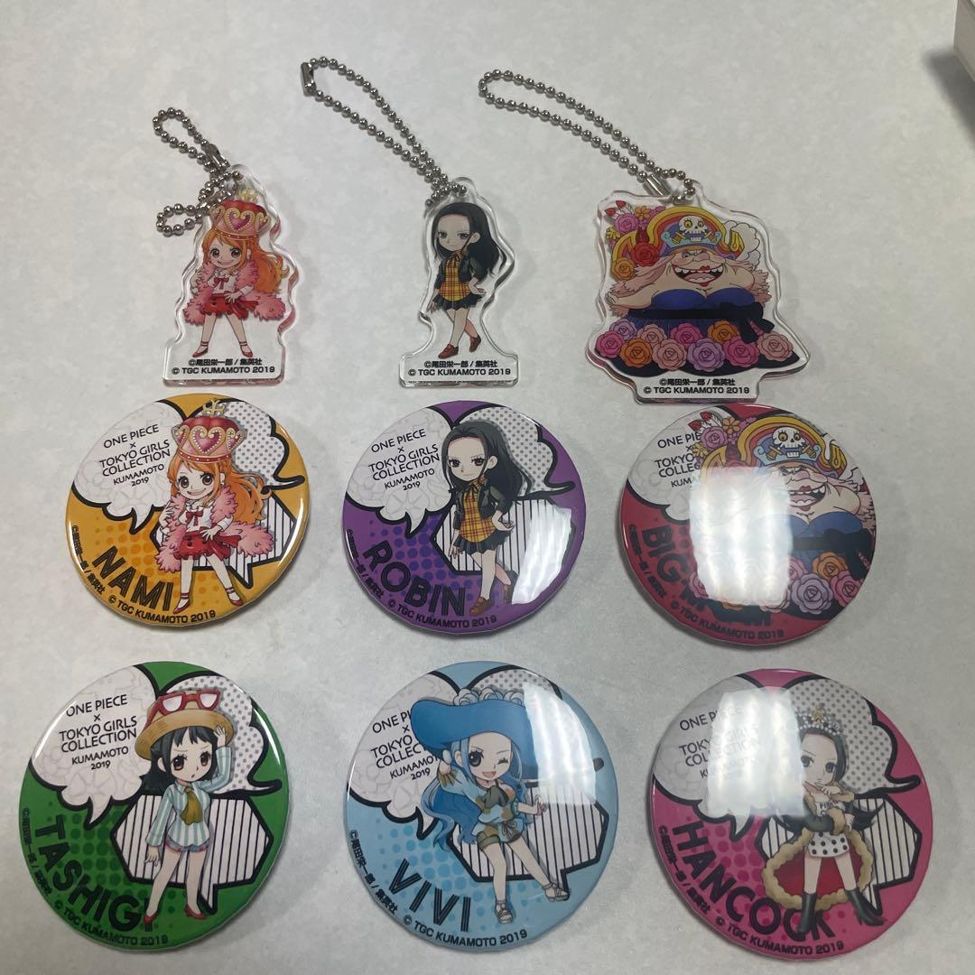 TGC熊本　ONE PIECE　コラボカフェ限定　缶バッジ　アクリルキーホルダー