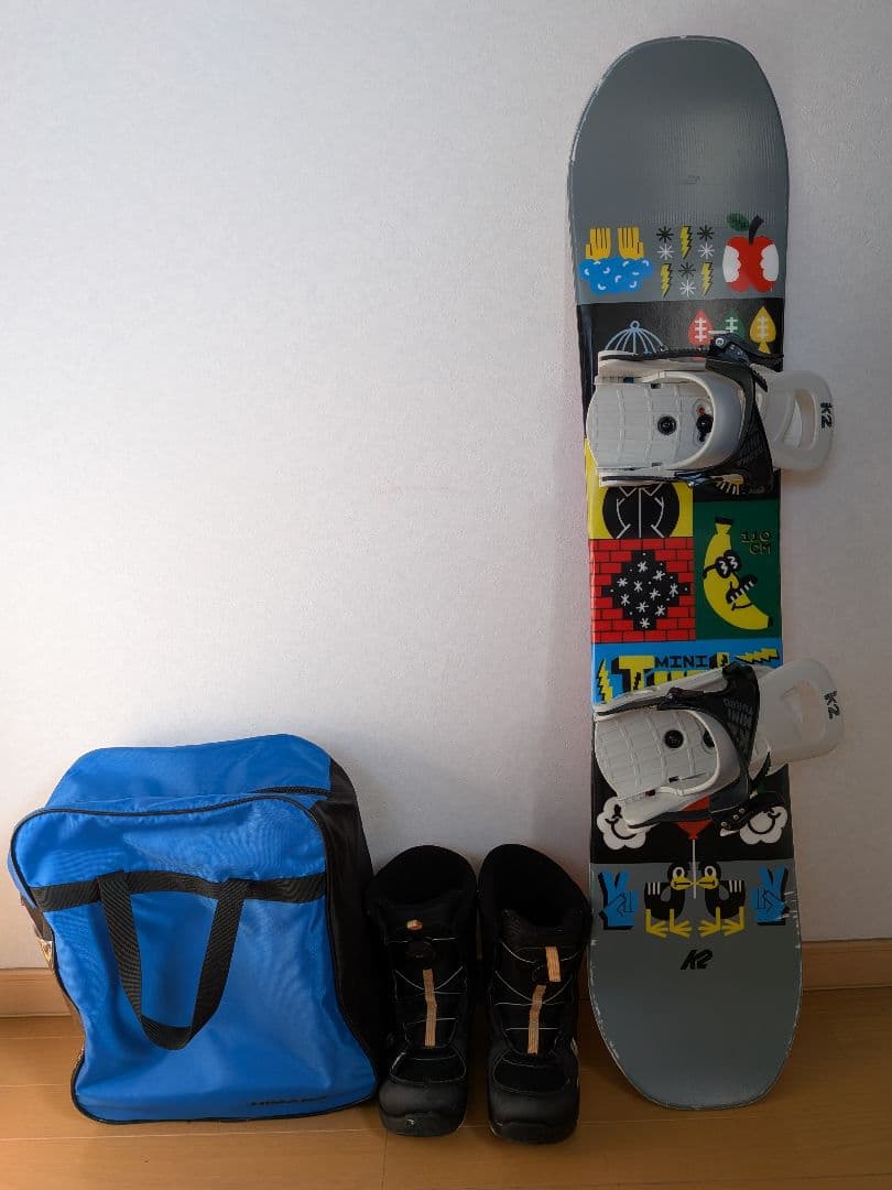 キッズスノーボード3点セット K2 110 cmブーツ20.0 cm