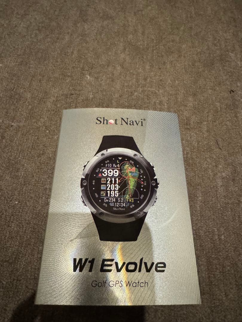ゴルフ　飛距離　腕時計　Shot Navi W1 Evolve(ショットナビ)