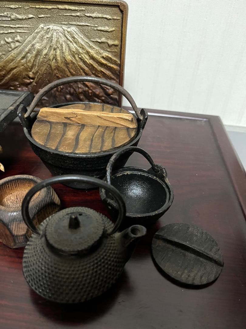 南部鉄器　ミニ茶道具7点セット