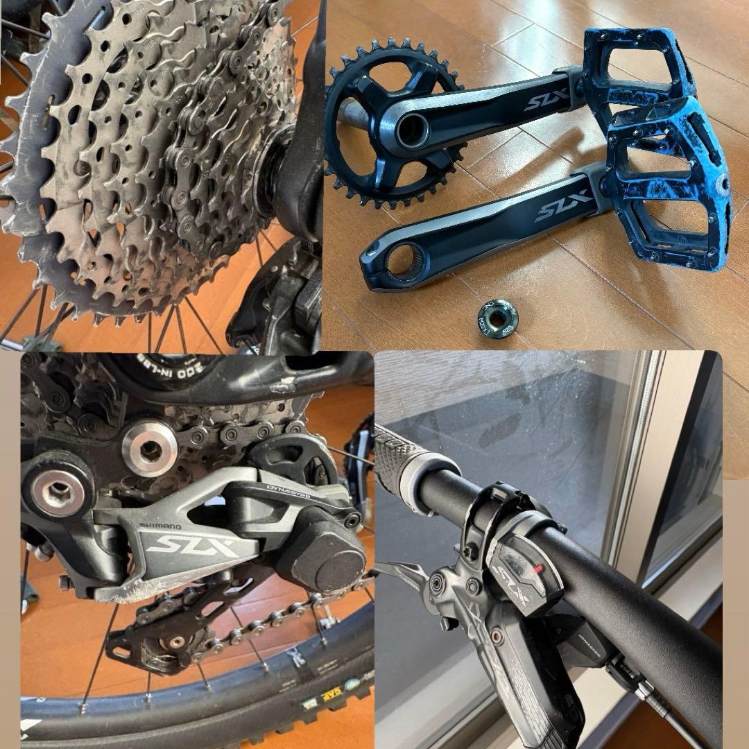 SHIMANO SLX コンポセット+ペダル＋クランクガード