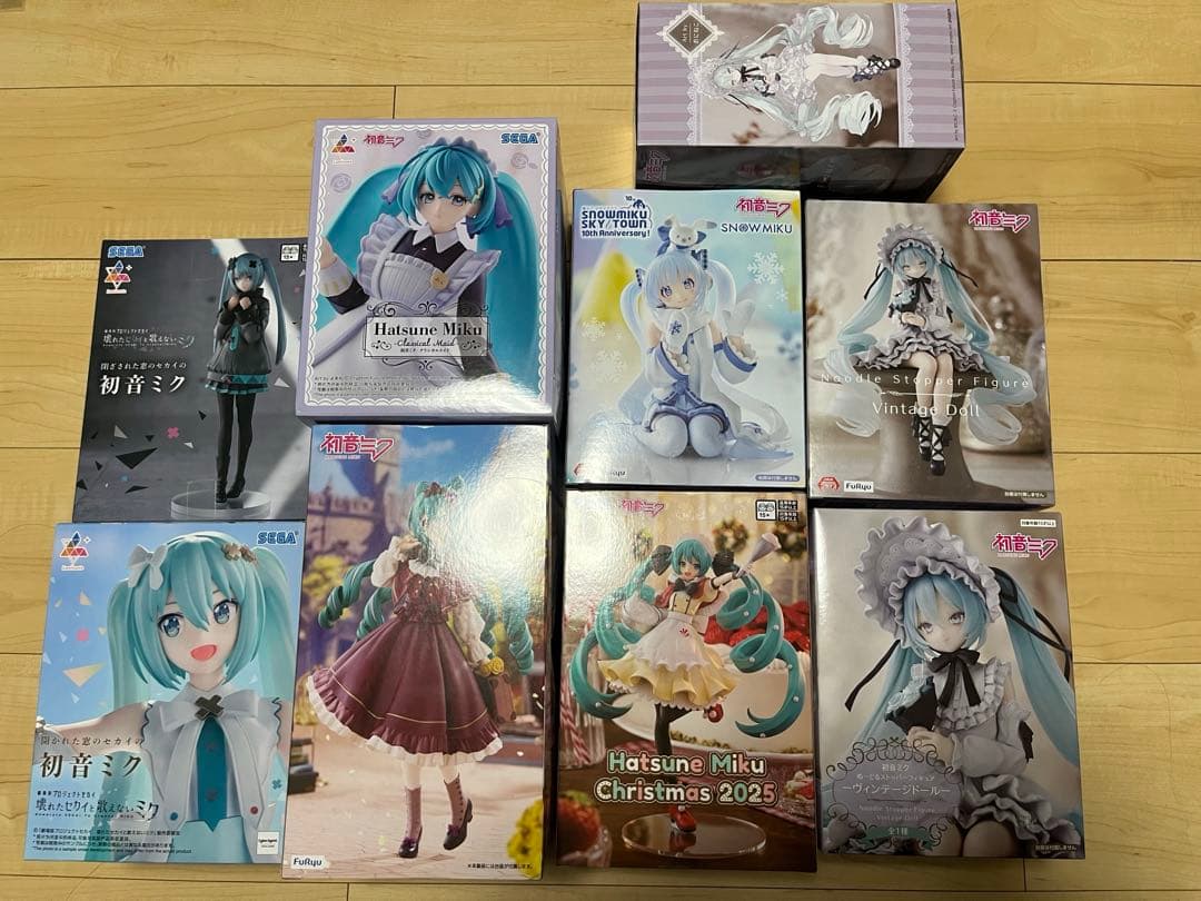 初音ミク フィギュア 9体セット ヴィンテージミク 雪ミク ぬーどるストッパー等