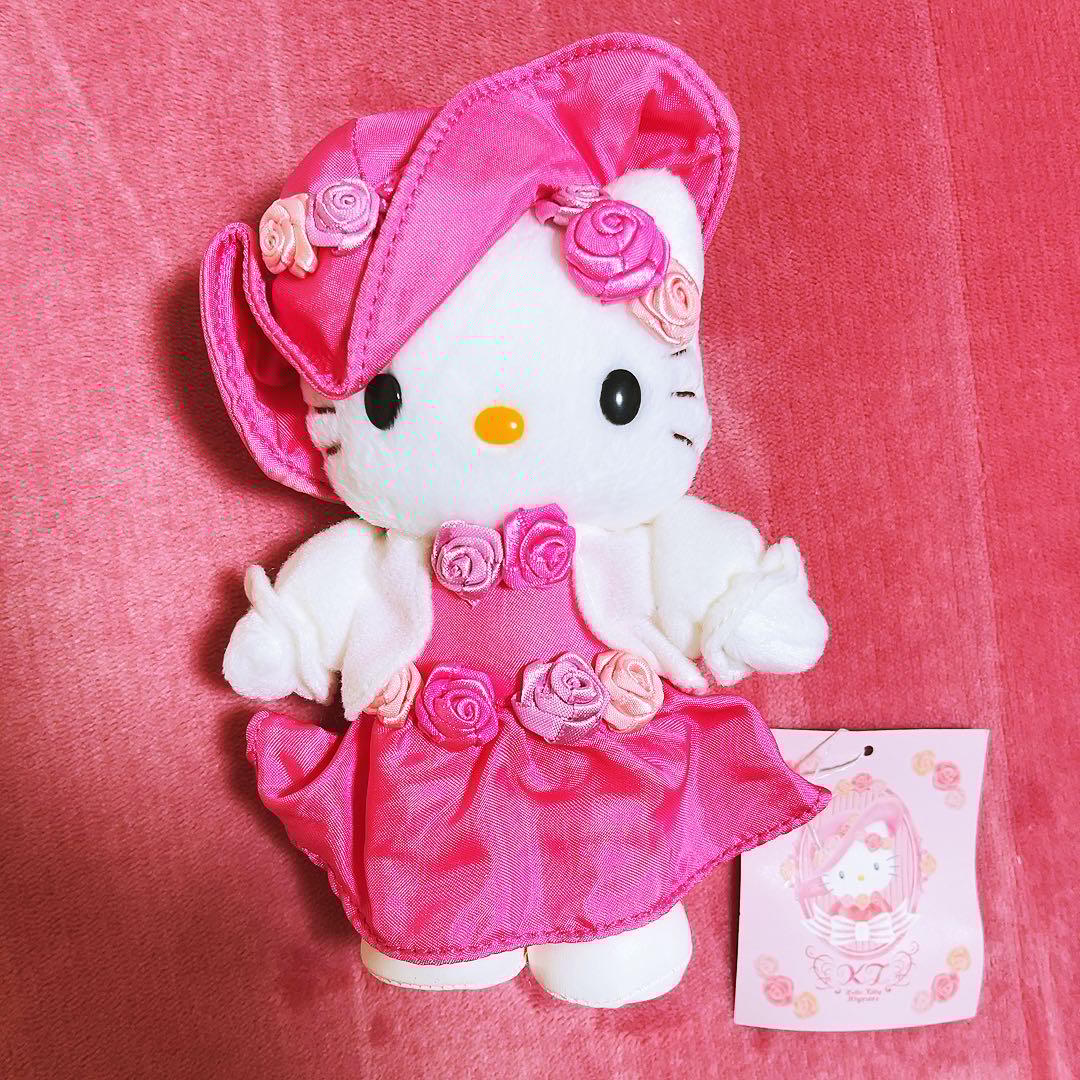 希少レア　ハローキティ　ぬいぐるみ　パステル　2004年製 サンリオ　平成レトロ