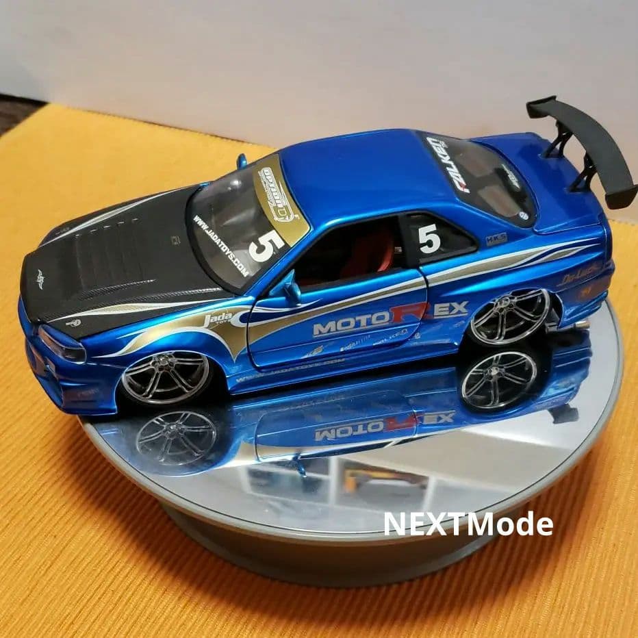 ミニカー Jada 完成品 2台展示台set