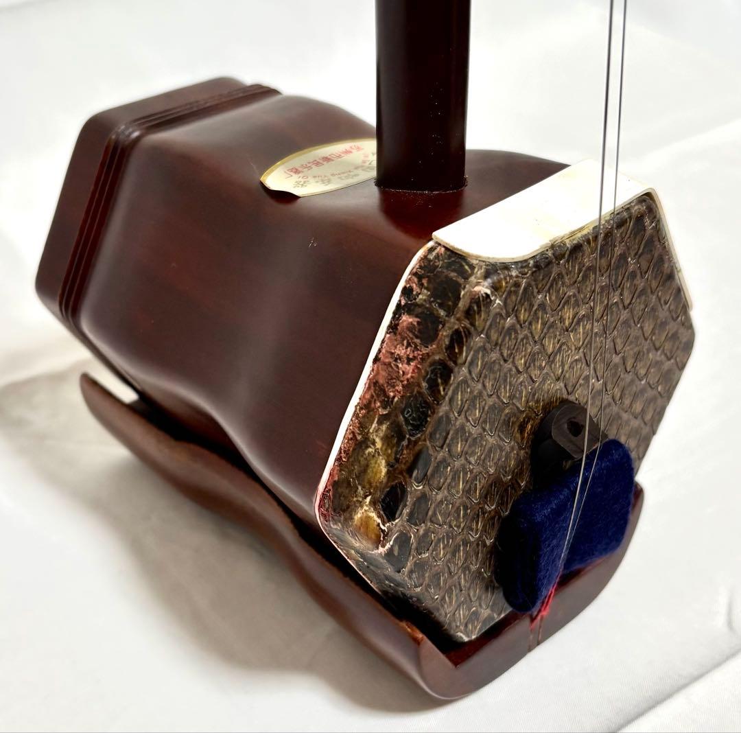 二胡 一式セット 中国蘇州 本皮製 付属品