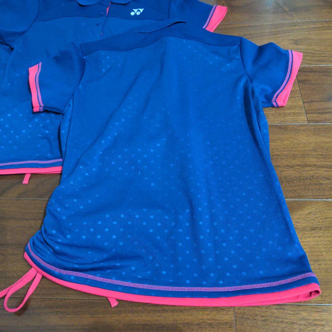 ヨネックス　ポロシャツ　4枚セット　青　水玉М