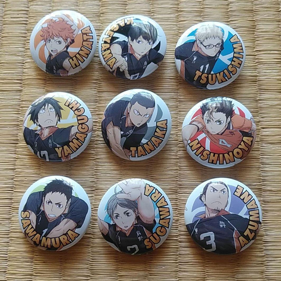【匿名配送】ハイキュー！！ 缶バッジコレクション 烏野高校バレー部 コンプセット