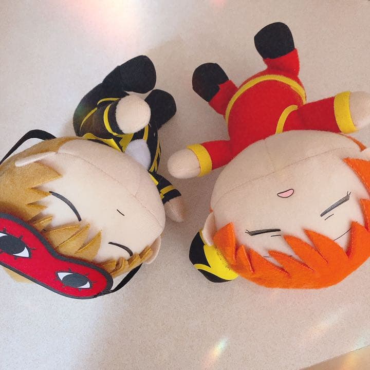 銀魂 沖田 神楽 沖神 ぬいぐるみ うたた寝 寝そべり