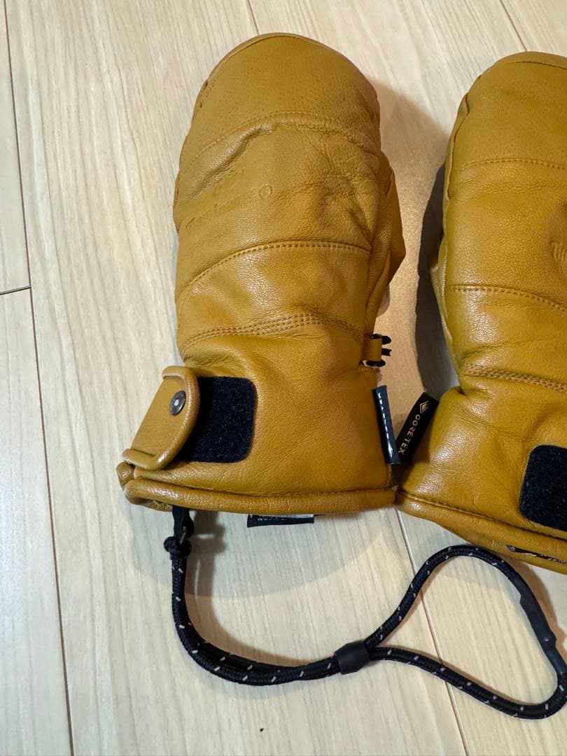 【最高級】レザー ミトン グローブ ブラウン GORE-TEX メンズ:Ｍ