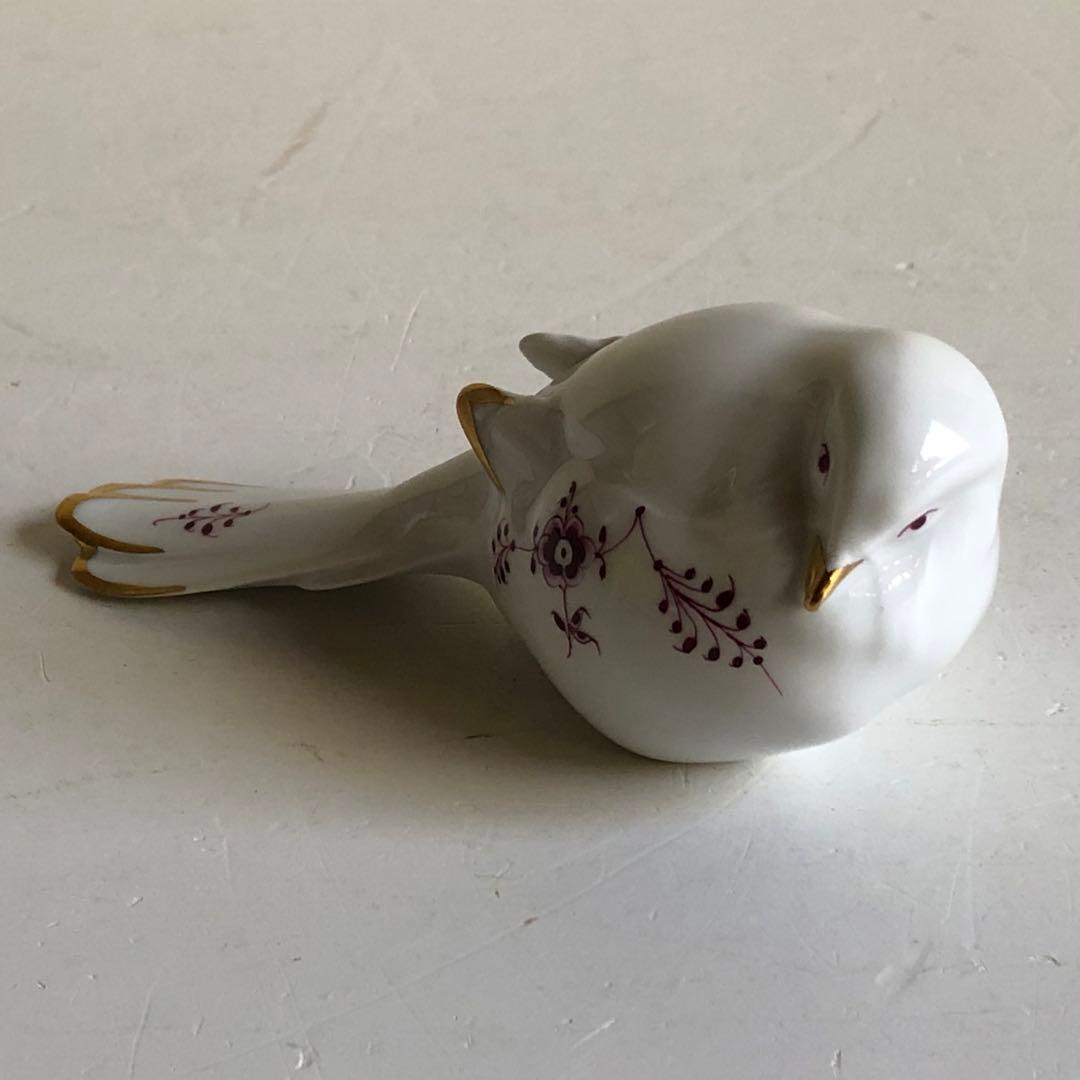 ロイヤルコペンハーゲン　バーガンディ　鳥のフィギュリン