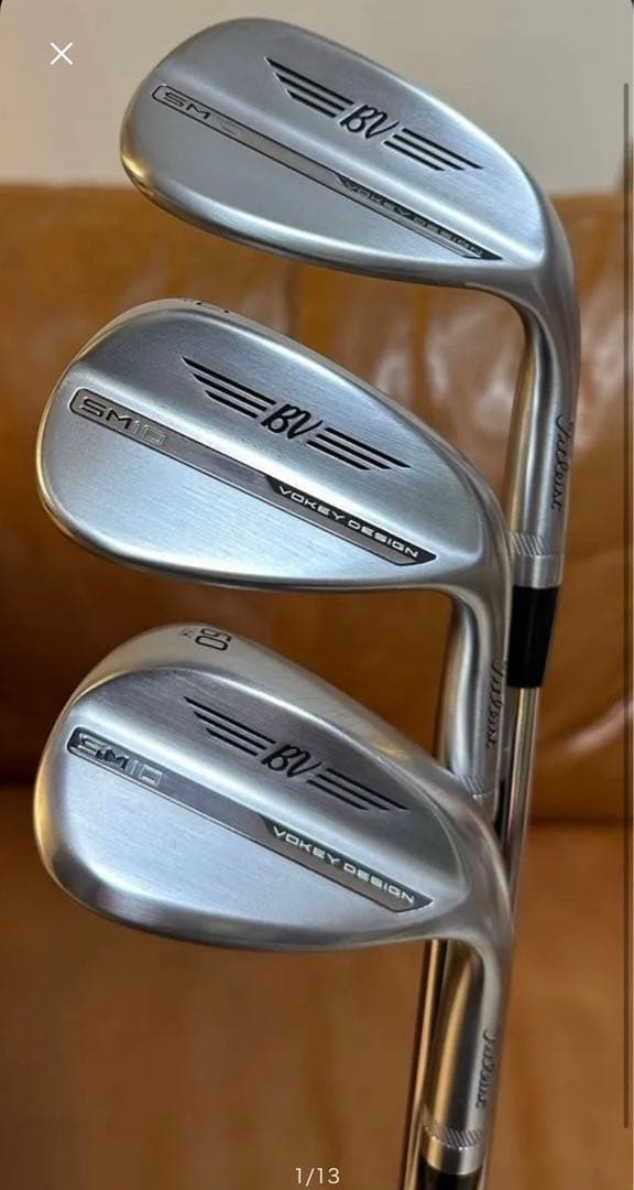 タイトリスト ボーケイ SM10 ツアークロム 3本セット ダイナミックゴールド