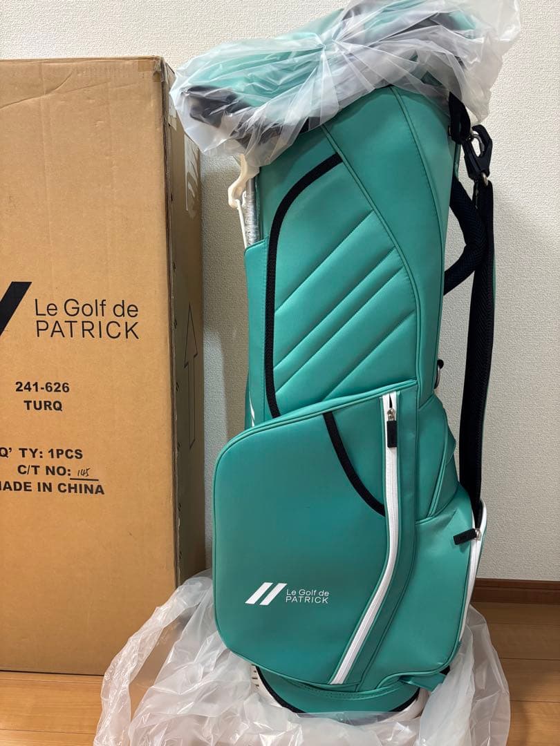 パトリック PATRICK ターコイズ スタンドキャディバッグ 2024
