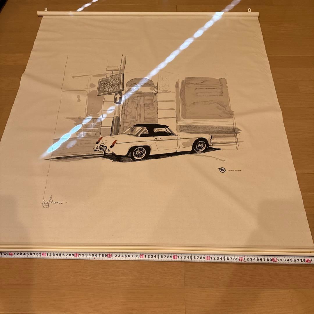 【極美品】MG モーリスガレージ イギリス BOW 掛け軸 激レア カーマガジン
