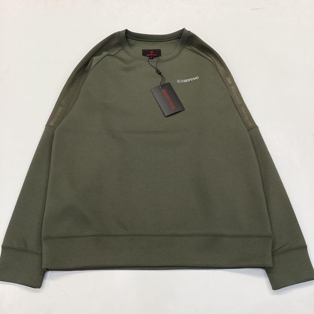 新品　BRIEFING MS WARM LOGO LINE CREWNECK M