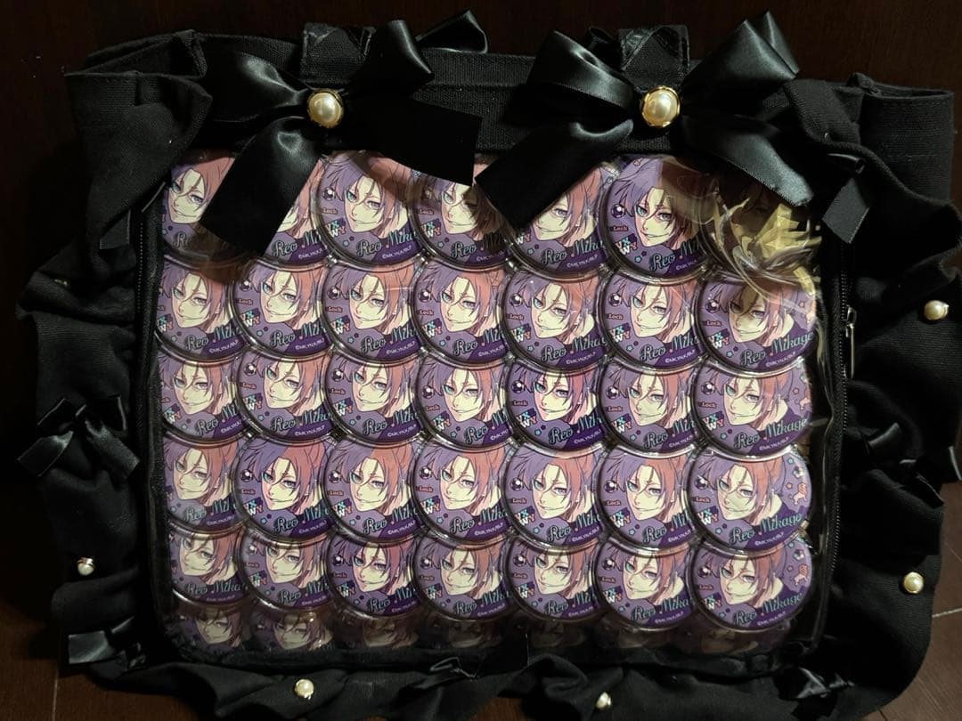 ブルーロック 御影玲王 AGF 缶バッジ 痛バッグ ザッカマート A4 黒