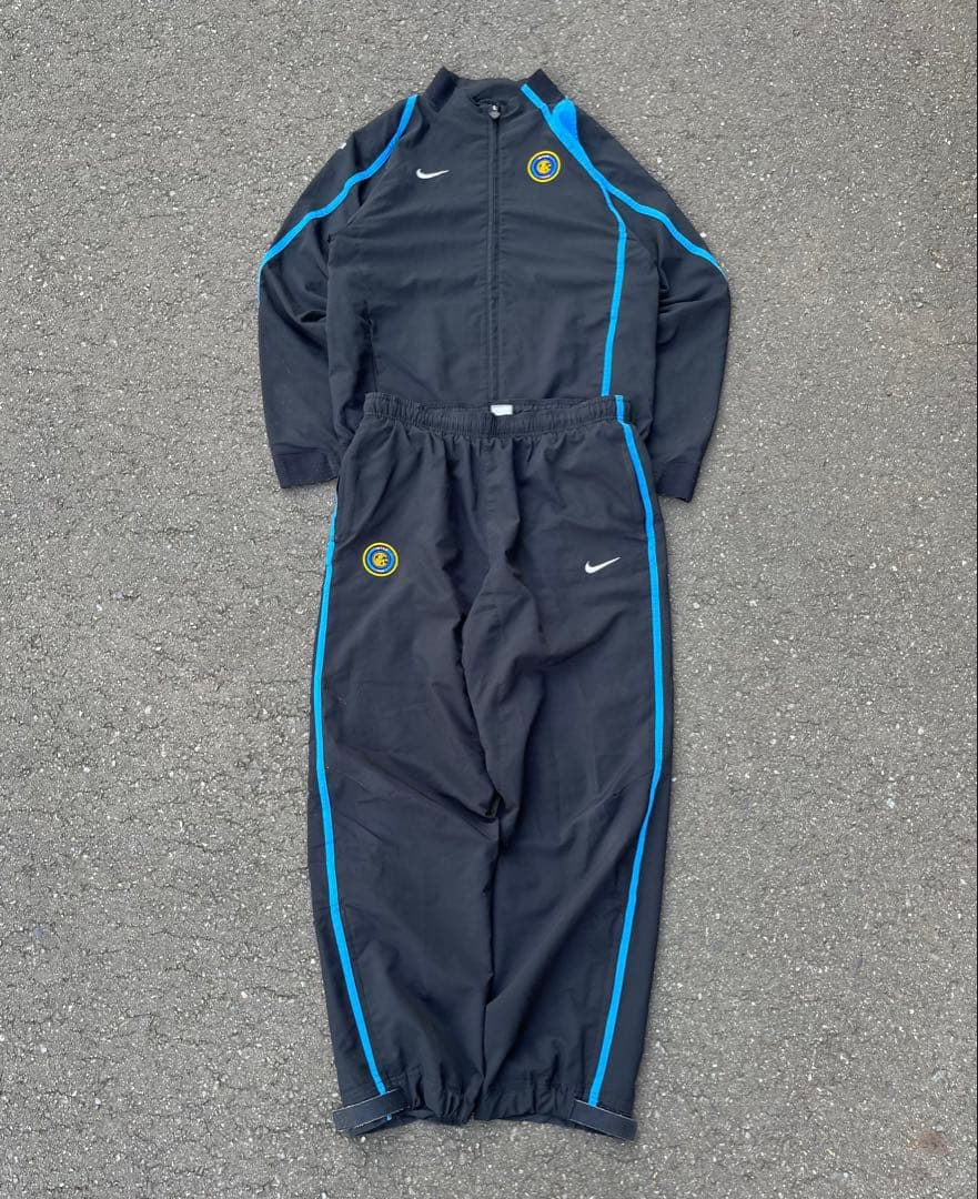 激レア　00s NIKE インテル　セットアップ　ナイロンジャケット