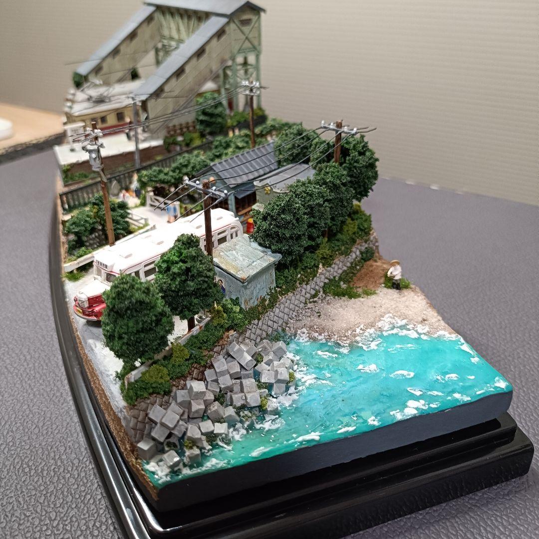 No.55鉄道Nゲージジオラマ車両、バス、車付き