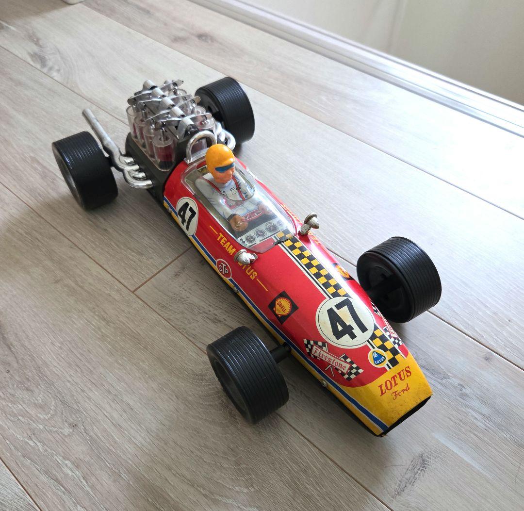 約40cmブリキのLOTUS 49 FORD F-1 RACER バッテリー駆動