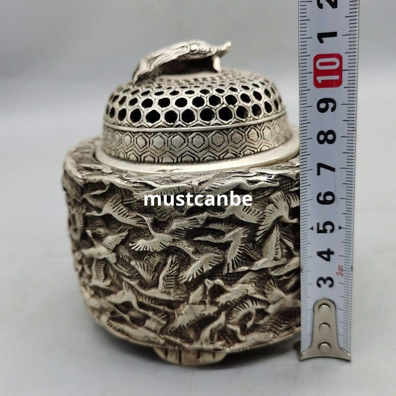 香炉 千鶴香炉 薫香炉 銅製品 工芸品 置物