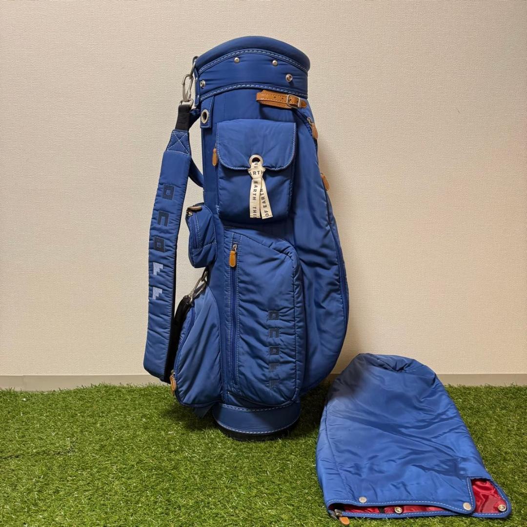 ONOFF オノフ キャディバッグ ゴルフバッグ ナイロン ブルー