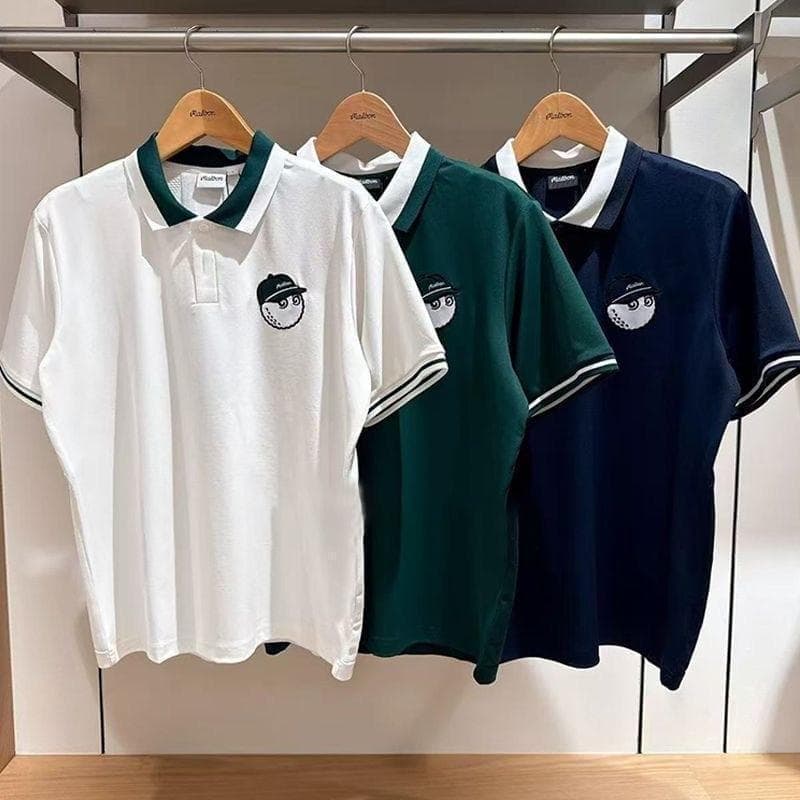即日発送 マルボンゴルフ ポロシャツ malbon golf メンズ シャツXL