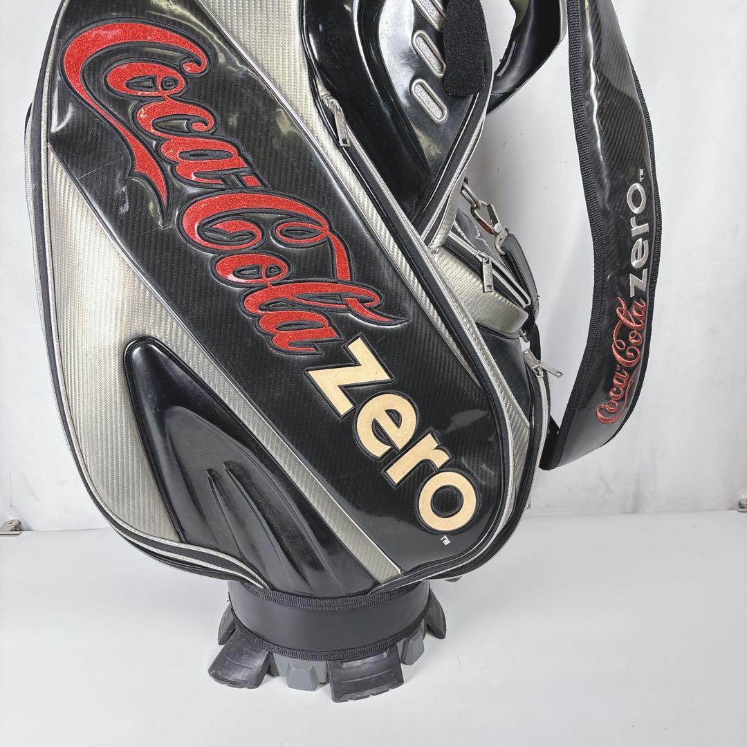 コカコーラZERO キャディバッグ ゴルフバッグ フード付き 9.5型