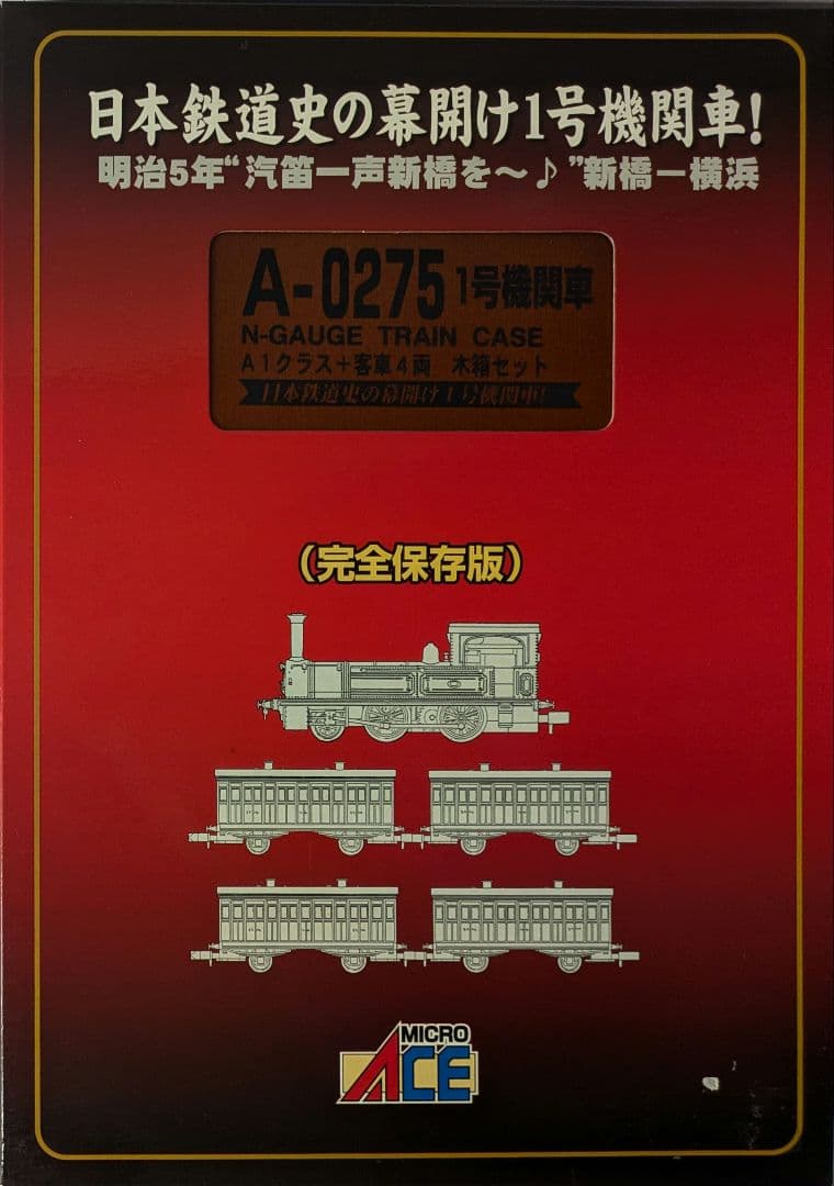 鉄道模型　1号機関車 A1クラス＋客車4両 豪華木箱セット