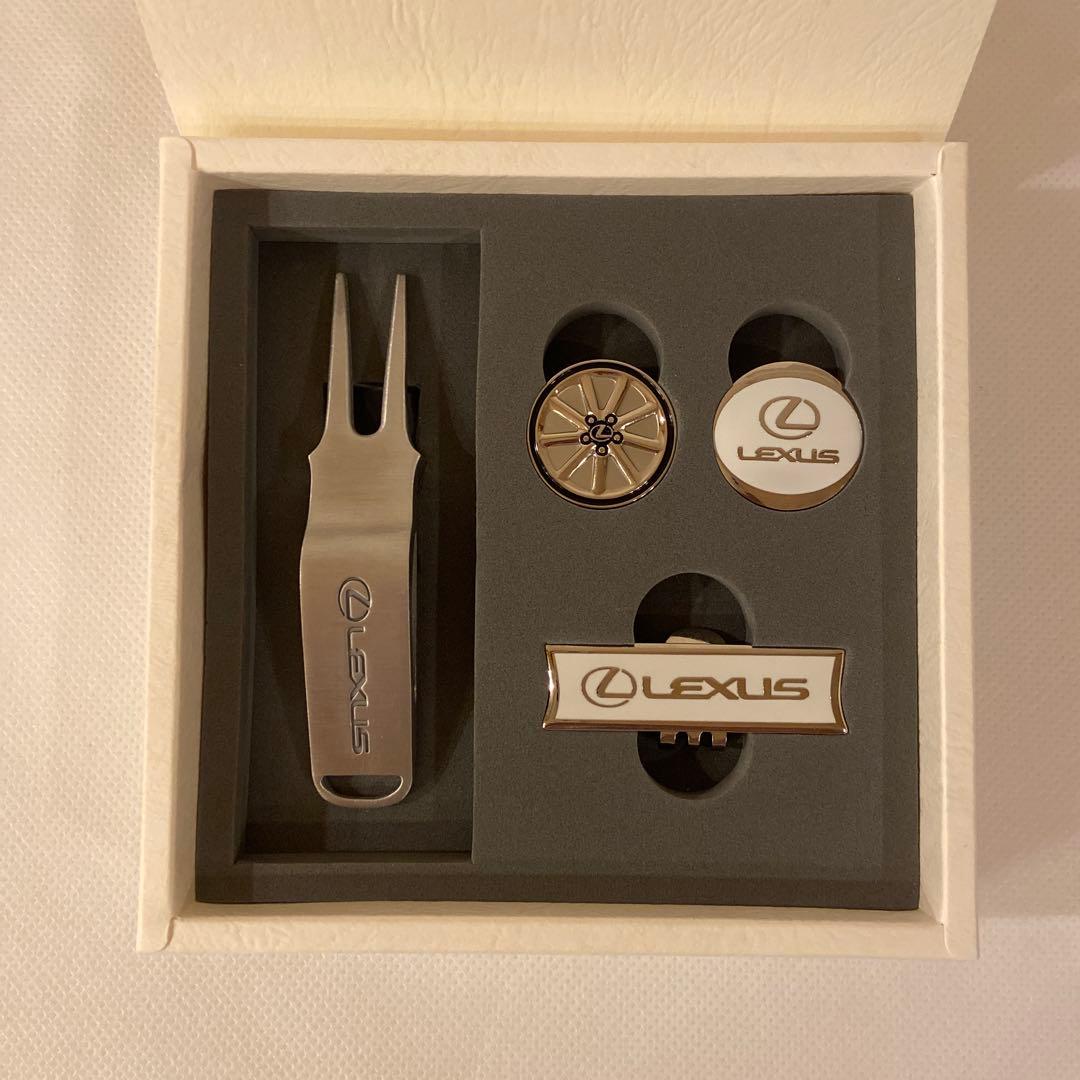【プレゼントにお勧め】新品未使用LEXUSゴルフマーカーセット　！レア商品！