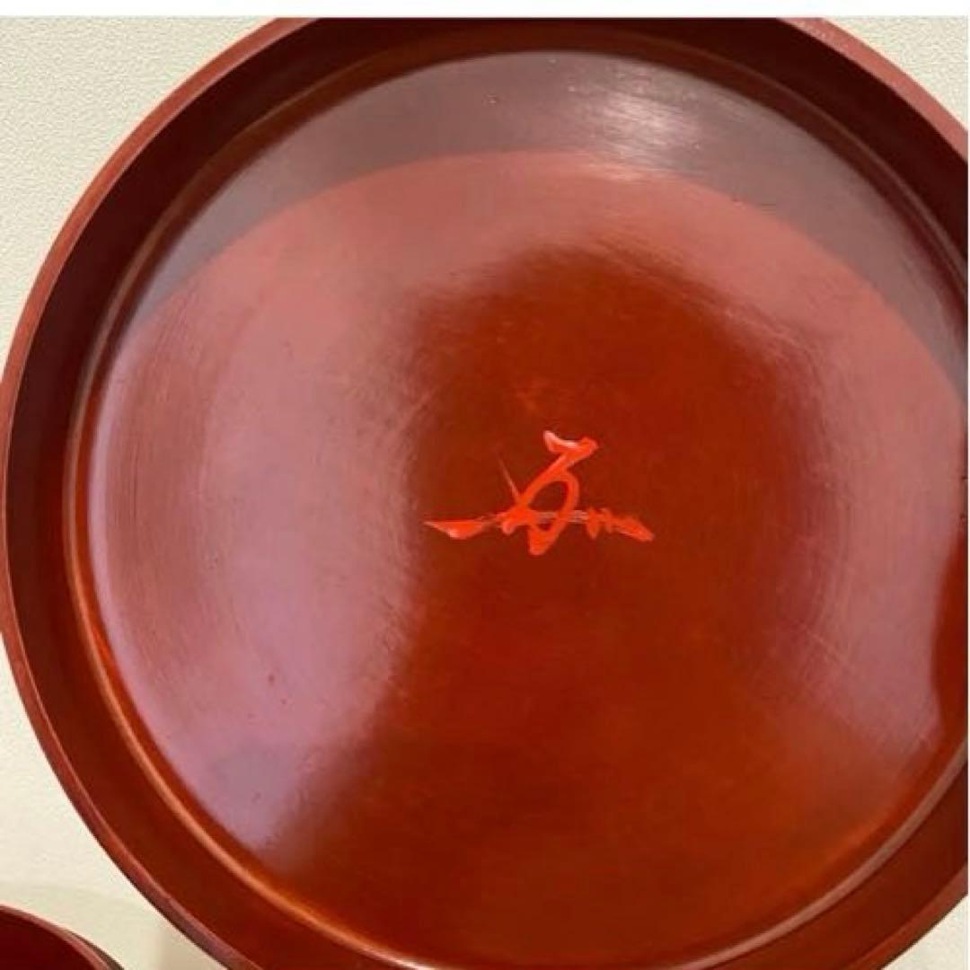 【花押あり】香川漆器　後藤塗　高松産　宗家後藤盆　喰籠　共箱　共布