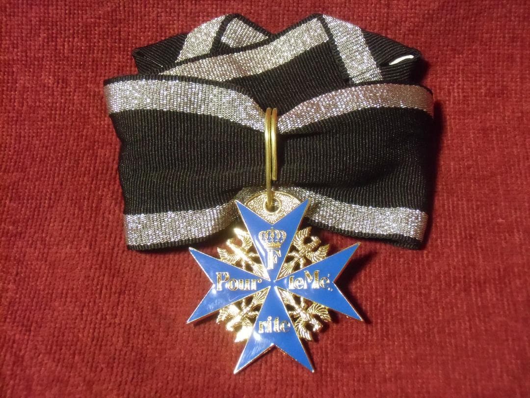 Ｗ帝政ドイツ軍/プロイセン王国＊ブルーマックス勲章（ＣＯＰＹ/複製品）