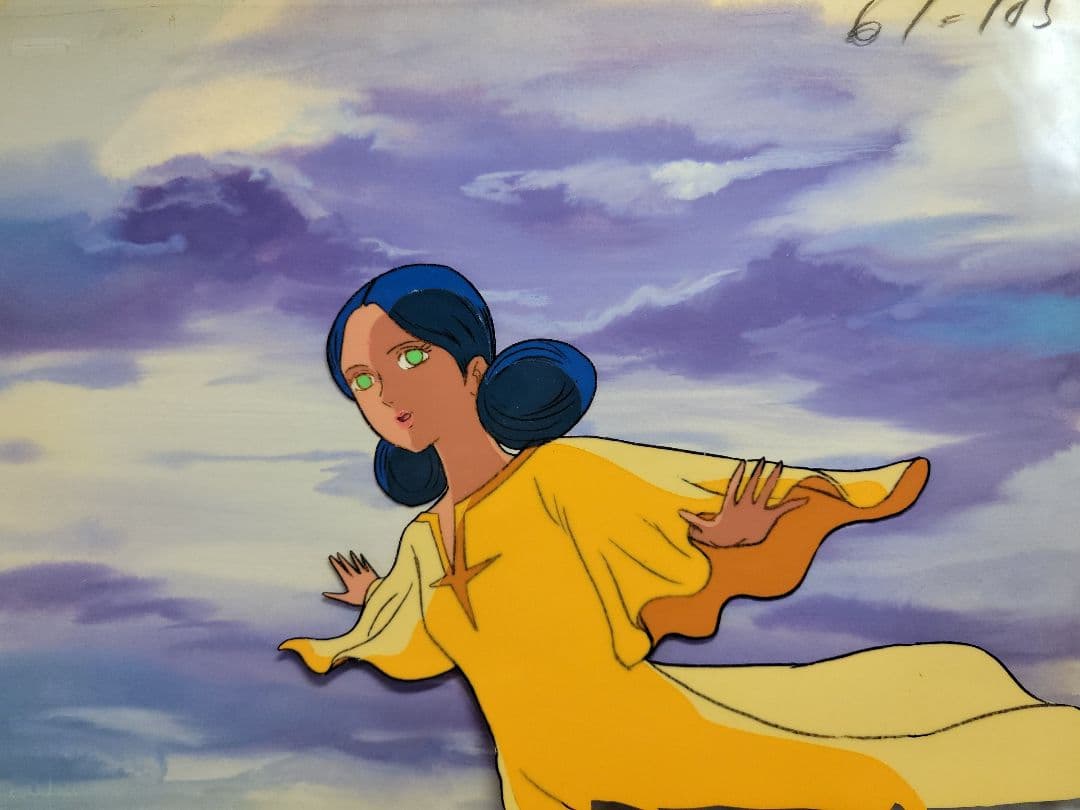 「機動戦士ガンダム」セル画　ララァ・スン　#３４　欠番カット？　アムロ追加オマケ