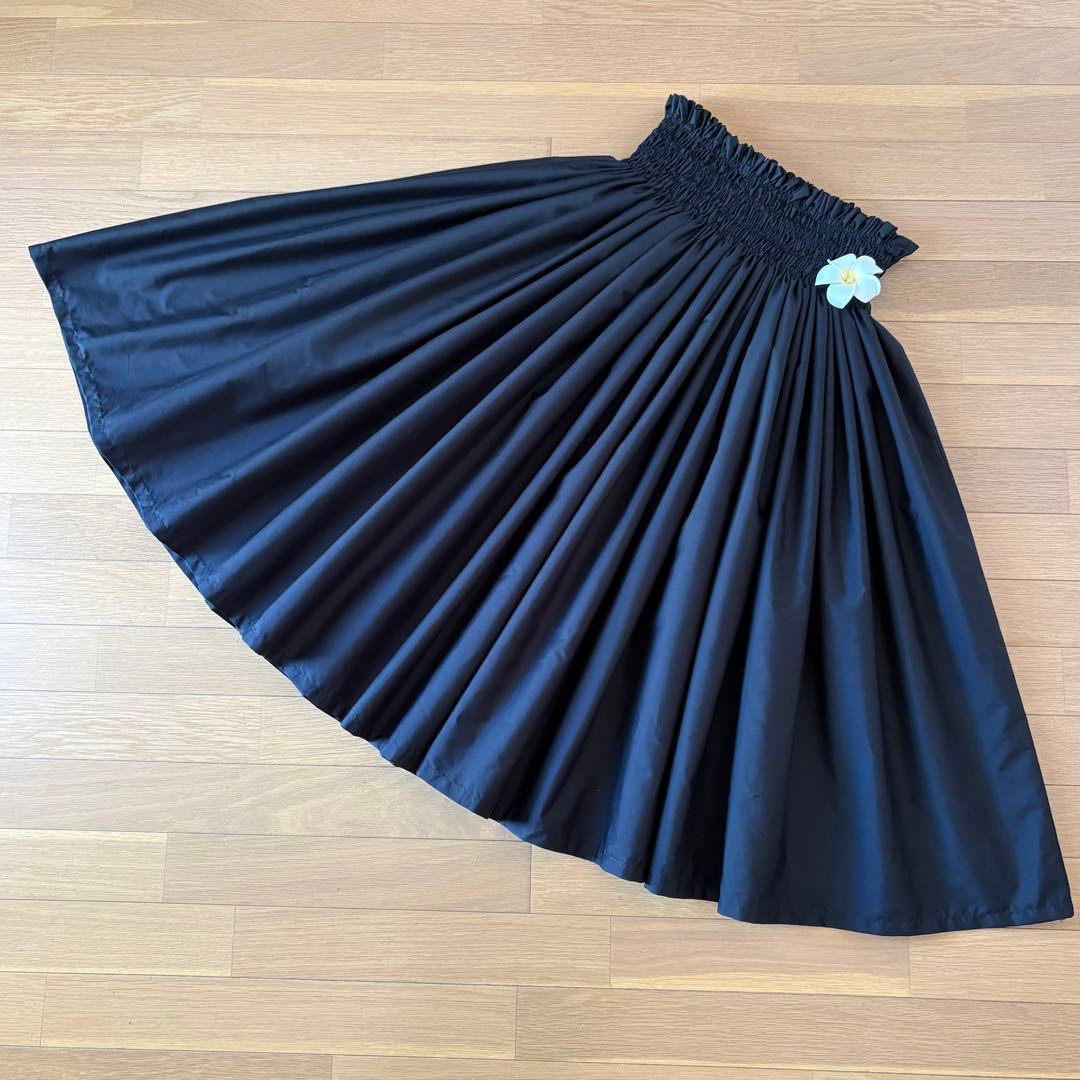 あ☆無地パウスカート☆フラダンス☆パウスカート☆ブラック
