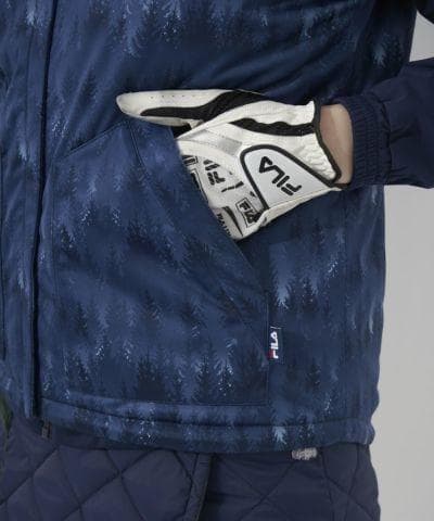 未使用 FILA GOLF LLサイズ レディース 中綿ベスト＋ブルゾン 紺LL