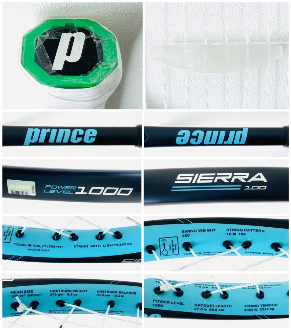 【新品同様】プリンス『シエラ100 SIERRA』テニスラケット／G2／女性