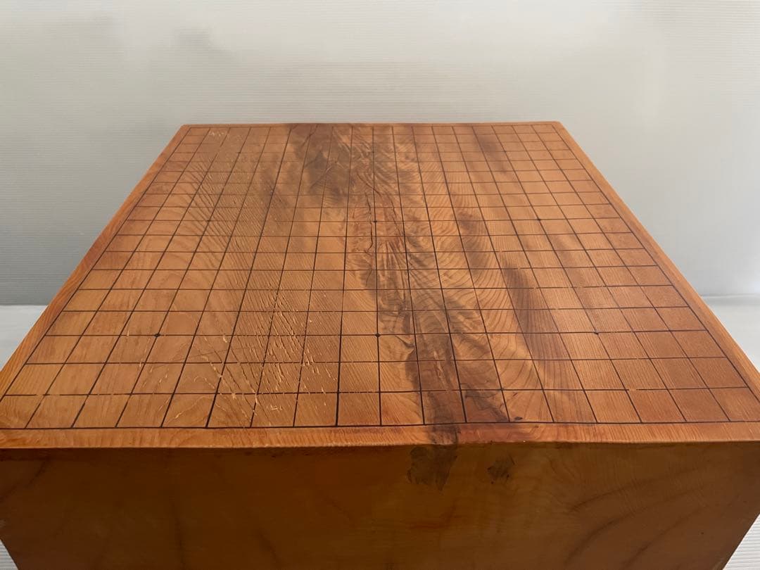 囲碁盤 碁盤 本榧 厚さ15.4cmへそ 脚付き