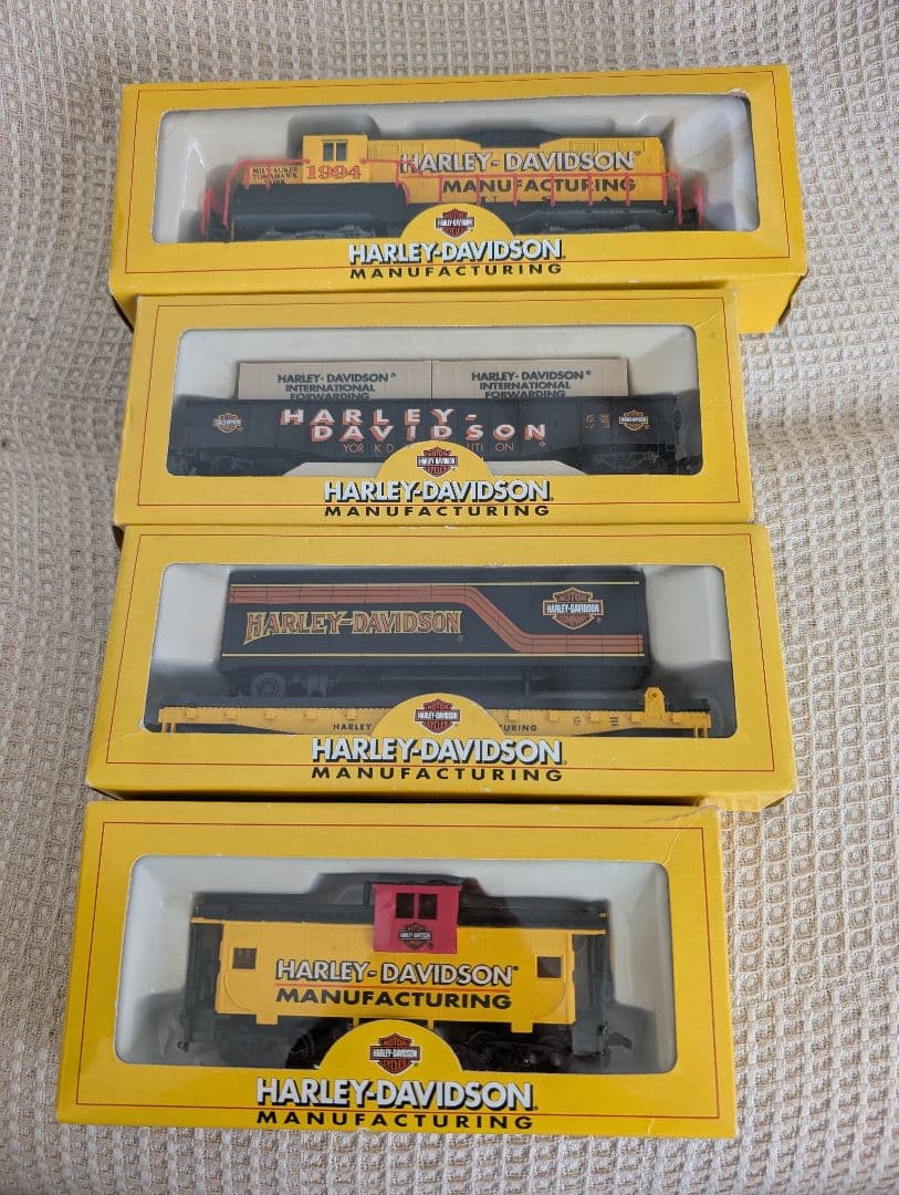 【希少】【値下げ中】HARLEY-DAVIDSON 鉄道模型セット 5両