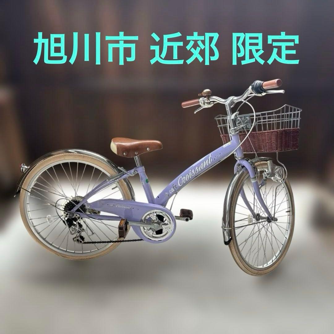 自転車本体 22インチ クロワッサン パープル ホダカ株式会社