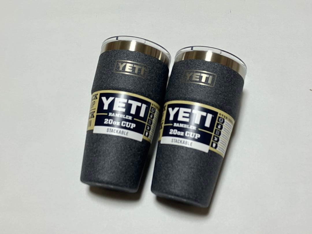 YETI ランブラー 20oz スタッカブルカップ ブラックストーン 2個セット