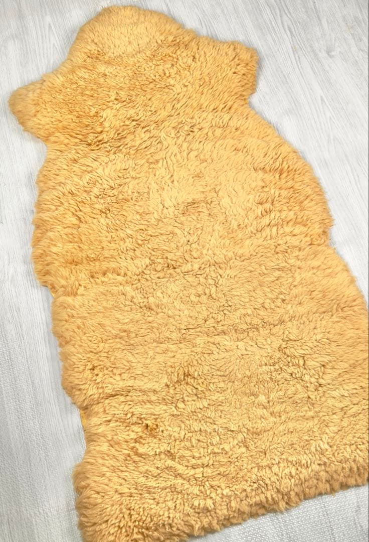 一点物 ニュージーランド産 ムートンラグ 子羊毛 ウールカーペット シープスキン
